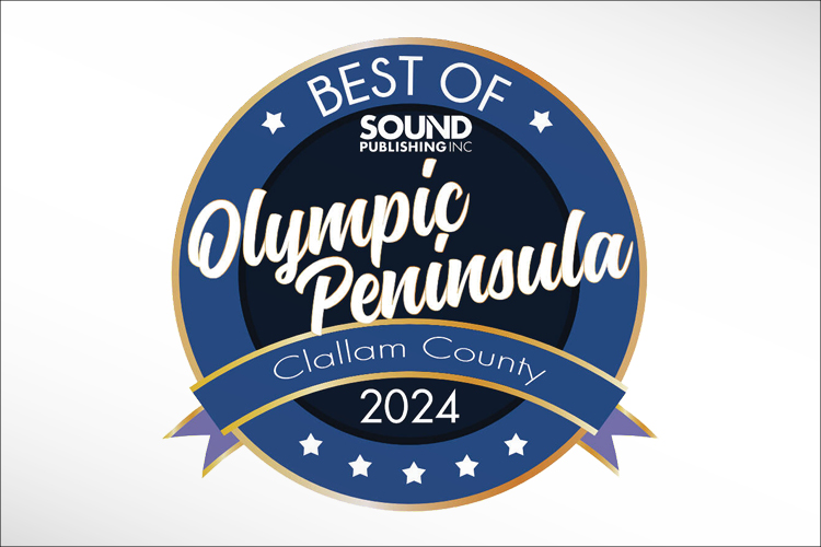 "Best of the Olympic Peninsula" logo with Sound Publishing logo and additional text that reads: "Clallam County 2024"