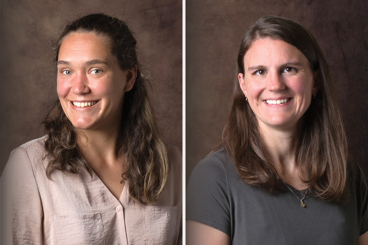 Headshots of Michaela Fallon, MD (left), and Samone Blunk, MD (right).